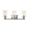 Lighting MERCY Contemporary 3 Light Brushed Nickel Bath Vanity Fixture 22’’ Width CHL-CH2S124BN22-BL3