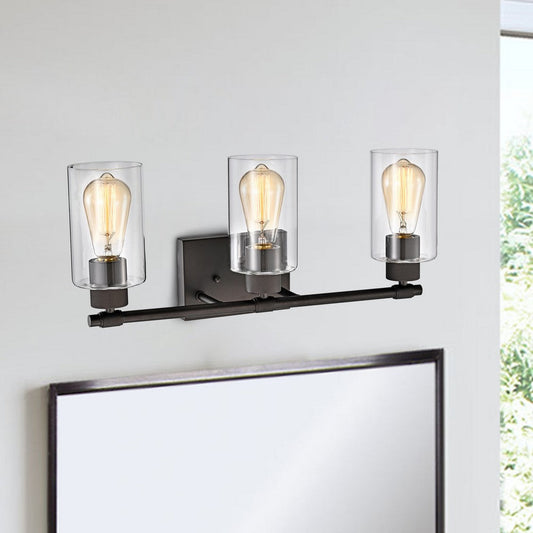 Lighting MERCY Contemporary 3 Light Rubbed Bronze Bath Vanity Fixture 22" Width