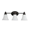 Lighting JANET Contemporary 3 Light Rubbed Bronze Bath Vanity Fixture 24’’ Width CHL-CH2S125RB24-BL3