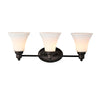 Lighting JANET Contemporary 3 Light Rubbed Bronze Bath Vanity Fixture 24’’ Width CHL-CH2S125RB24-BL3