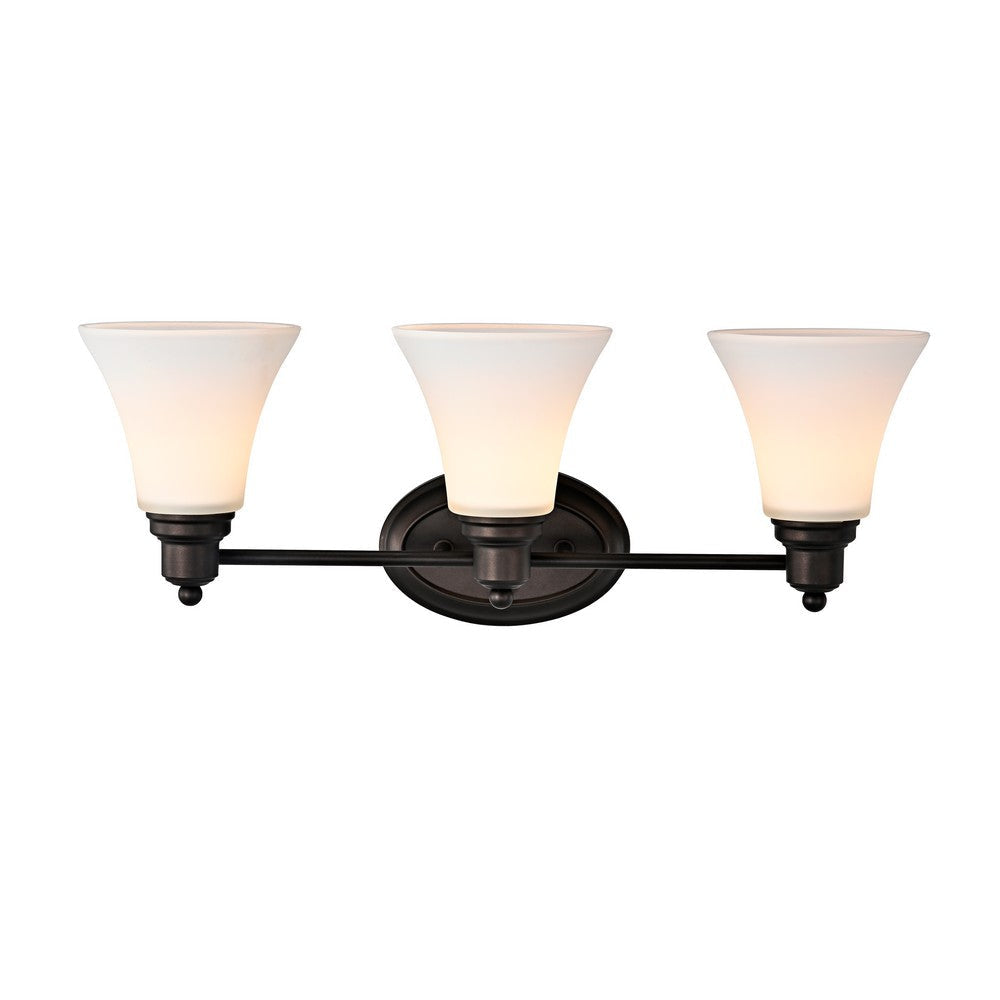 Lighting JANET Contemporary 3 Light Rubbed Bronze Bath Vanity Fixture 24’’ Width CHL-CH2S125RB24-BL3