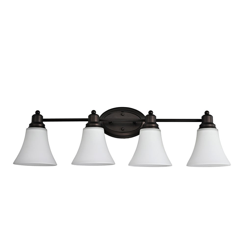 Lighting JANET Contemporary 4 Light Rubbed Bronze Bath Vanity Fixture 30’’ Width CHL-CH2S125RB30-BL4