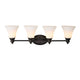 Lighting JANET Contemporary 4 Light Rubbed Bronze Bath Vanity Fixture 30’’ Width CHL-CH2S125RB30-BL4