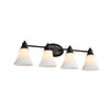 Lighting JANET Contemporary 4 Light Rubbed Bronze Bath Vanity Fixture 30" Width