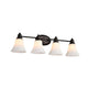 Lighting JANET Contemporary 4 Light Rubbed Bronze Bath Vanity Fixture 30" Width