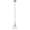CHLOE Lighting ZOE Transitional 1 Light Brushed Nickel Ceiling Mini Pendant 8" Wide