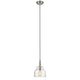 CHLOE Lighting ZOE Transitional 1 Light Brushed Nickel Ceiling Mini Pendant 8" Wide