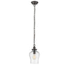 CHLOE Lighting SKYLAR Transitional 1 Light Rubbed Bronze Ceiling Mini Pendant 8" Wide