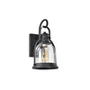 Lighting MARK Transitional 1 Light Textured Black Outdoor Wall Sconce 14’’ Height CHL-CH2S200BK14-OD1
