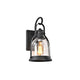 Lighting MARK Transitional 1 Light Textured Black Outdoor Wall Sconce 14" Height