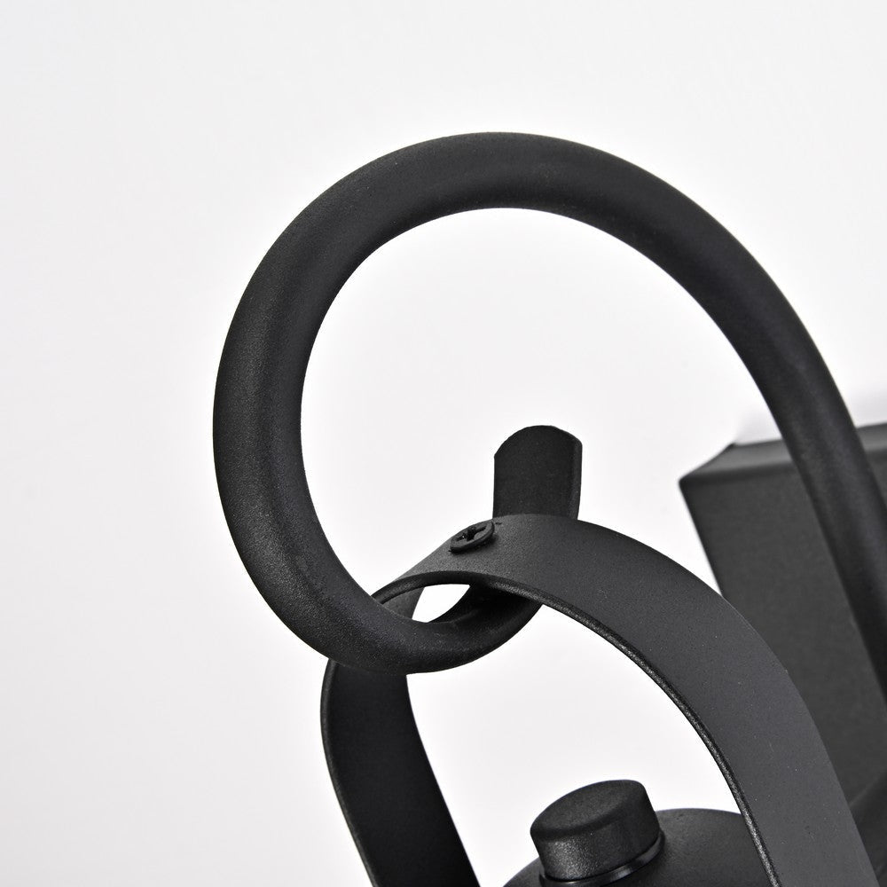 Lighting MARK Transitional 1 Light Textured Black Outdoor Wall Sconce 14’’ Height CHL-CH2S200BK14-OD1