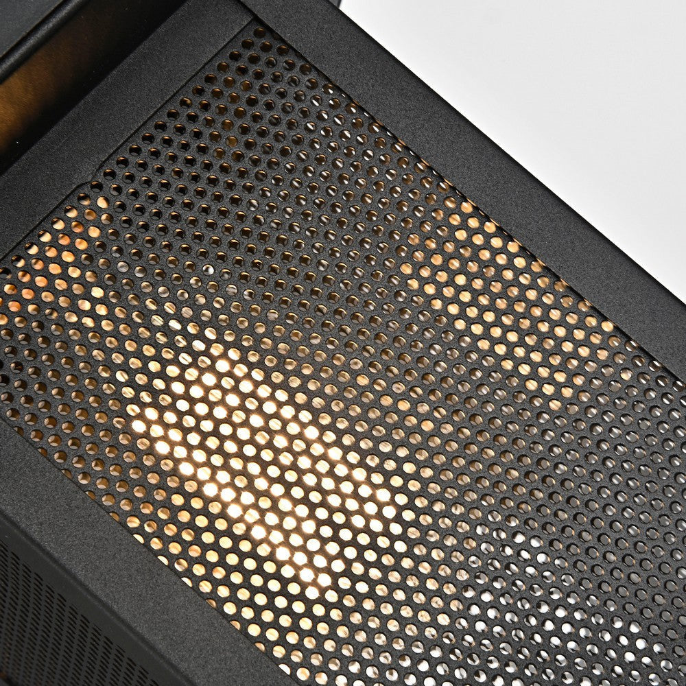 Lighting IRONCLAD Transitional 1 Light Textured Black Outdoor Wall Sconce 13’’ Height CHL-CH2S201BK13-OD1