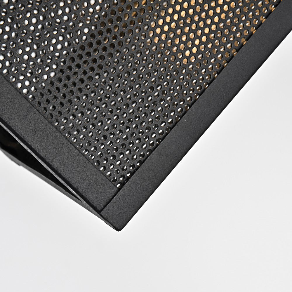 Lighting IRONCLAD Transitional 1 Light Textured Black Outdoor Wall Sconce 13’’ Height CHL-CH2S201BK13-OD1