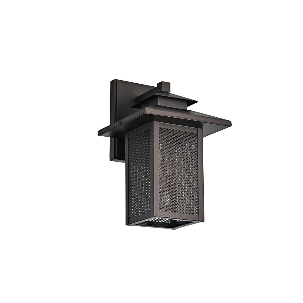 Lighting IRONCLAD Transitional 1 Light Rubbed Bronze Outdoor Wall Sconce 13’’ Height CHL-CH2S201RB13-OD1