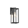 Lighting RICHARD Transitional 1 Light Textured Black Outdoor Wall Sconce 14" Height