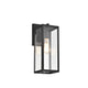 Lighting RICHARD Transitional 1 Light Textured Black Outdoor Wall Sconce 14" Height
