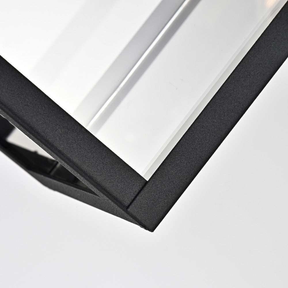 Lighting RICHARD Transitional 1 Light Textured Black Outdoor Wall Sconce 14’’ Height CHL-CH2S202BK14-OD1