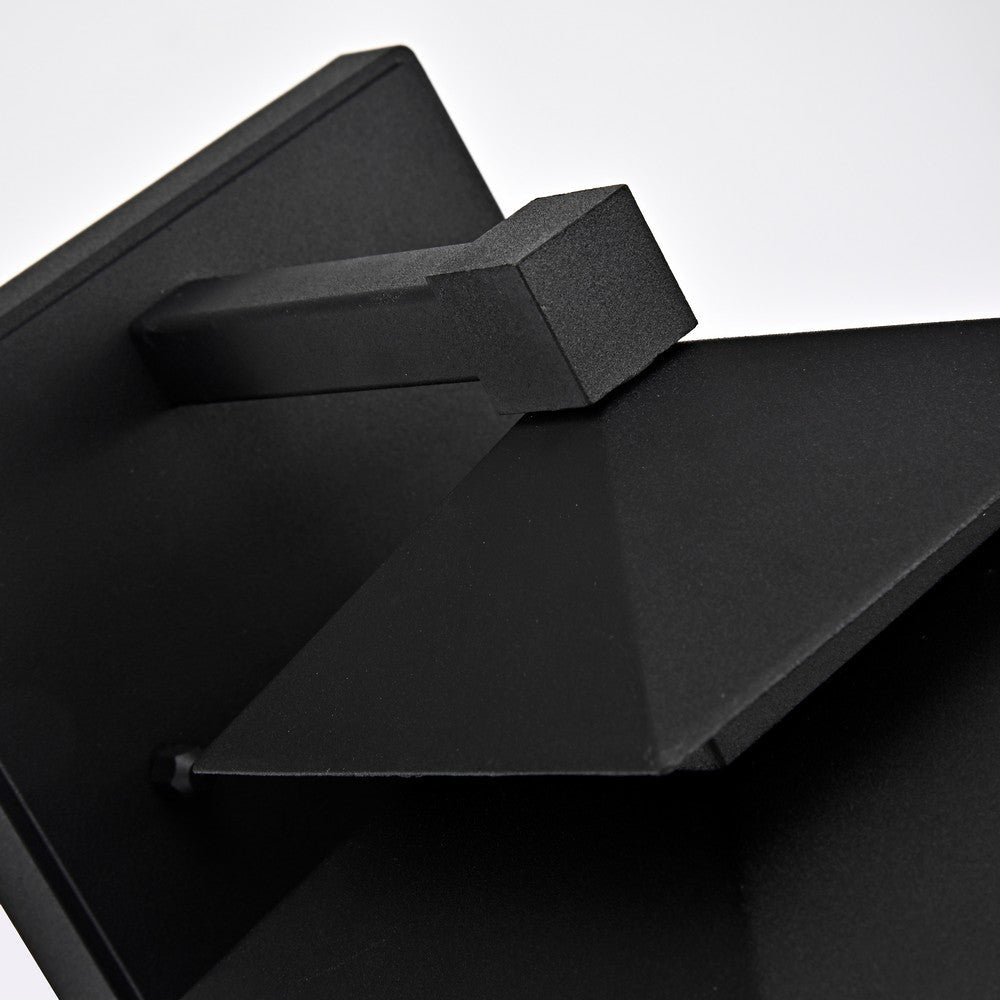 Lighting THOMAS Transitional 1 Light Textured Black Outdoor Wall Sconce 10’’ Height CHL-CH2S203BK10-OD1