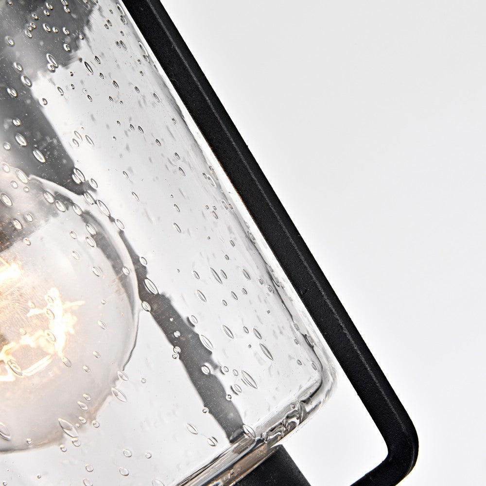 Lighting THOMAS Transitional 1 Light Textured Black Outdoor Wall Sconce 10’’ Height CHL-CH2S203BK10-OD1