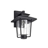 Lighting THOMAS Transitional 1 Light Textured Black Outdoor Wall Sconce 12’’ Height CHL-CH2S203BK12-OD1