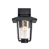 Lighting THOMAS Transitional 1 Light Textured Black Outdoor Wall Sconce 12’’ Height CHL-CH2S203BK12-OD1