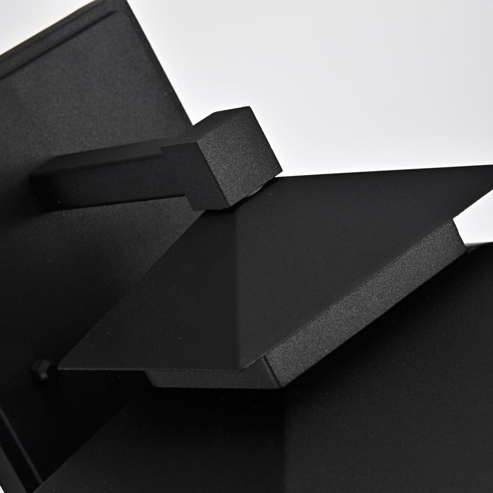 Lighting THOMAS Transitional 1 Light Textured Black Outdoor Wall Sconce 12’’ Height CHL-CH2S203BK12-OD1
