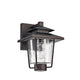 Lighting THOMAS Transitional 1 Light Rubbed Bronze Outdoor Wall Sconce 10’’ Height CHL-CH2S203RB10-OD1