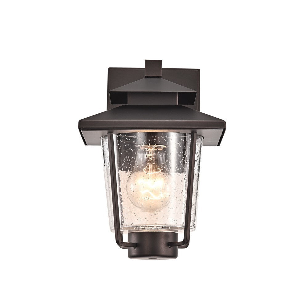 Lighting THOMAS Transitional 1 Light Rubbed Bronze Outdoor Wall Sconce 10’’ Height CHL-CH2S203RB10-OD1