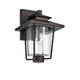 Lighting THOMAS Transitional 1 Light Rubbed Bronze Outdoor Wall Sconce 12’’ Height CHL-CH2S203RB12-OD1
