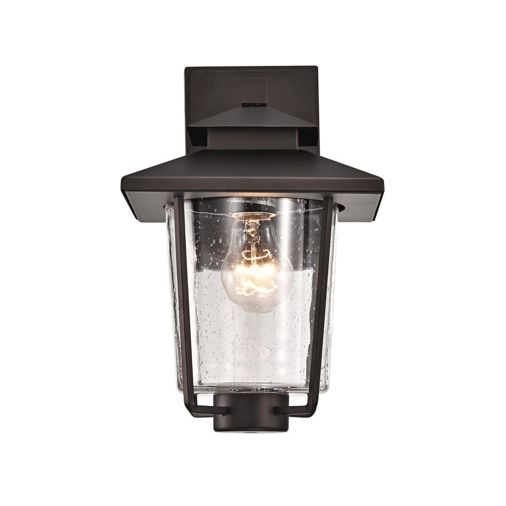 Lighting THOMAS Transitional 1 Light Rubbed Bronze Outdoor Wall Sconce 12’’ Height CHL-CH2S203RB12-OD1