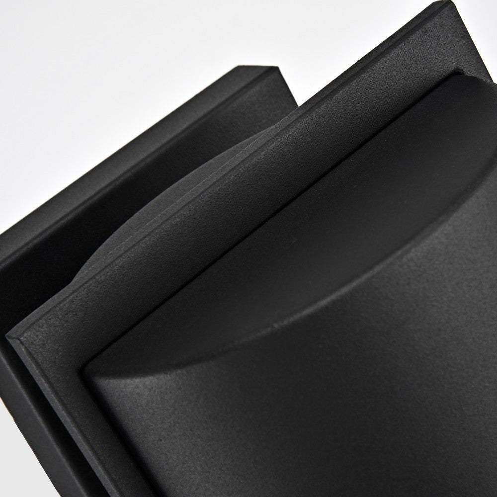 Lighting TYLER Transitional 1 Light Textured Black Outdoor Wall Sconce 14’’ Height CHL-CH2S204BK14-OD1