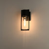 Lighting TYLER Transitional 1 Light Textured Black Outdoor Wall Sconce 14" Height