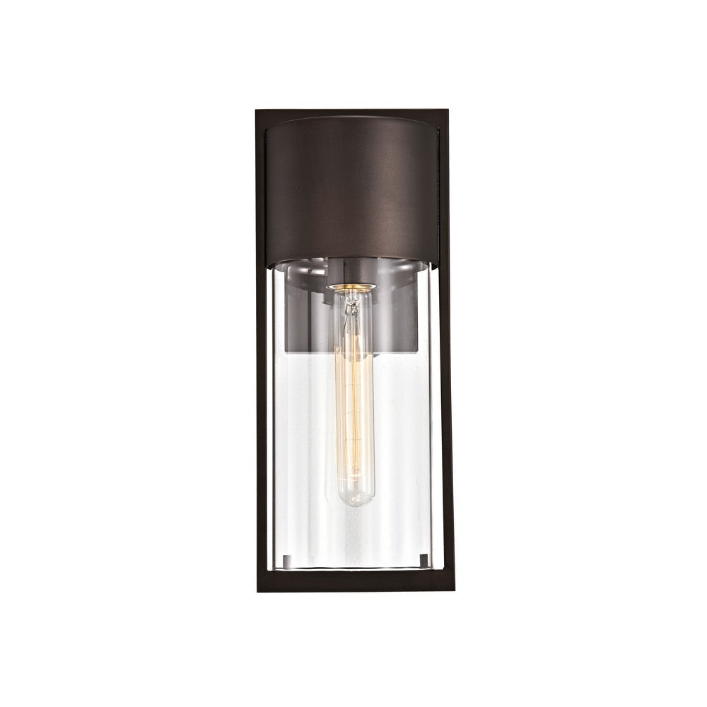 Lighting TYLER Transitional 1 Light Rubbed Bronze Outdoor Wall Sconce 14’’ Height CHL-CH2S204RB14-OD1