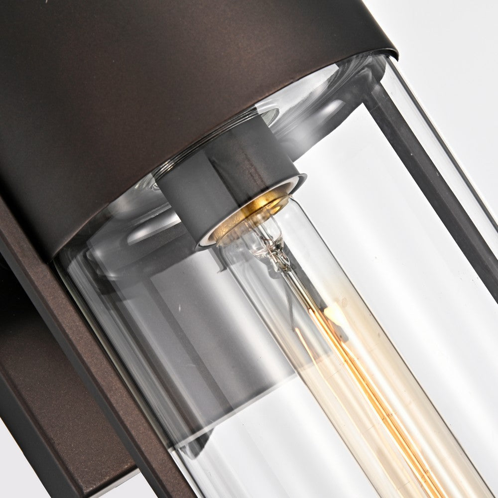 Lighting TYLER Transitional 1 Light Rubbed Bronze Outdoor Wall Sconce 14’’ Height CHL-CH2S204RB14-OD1