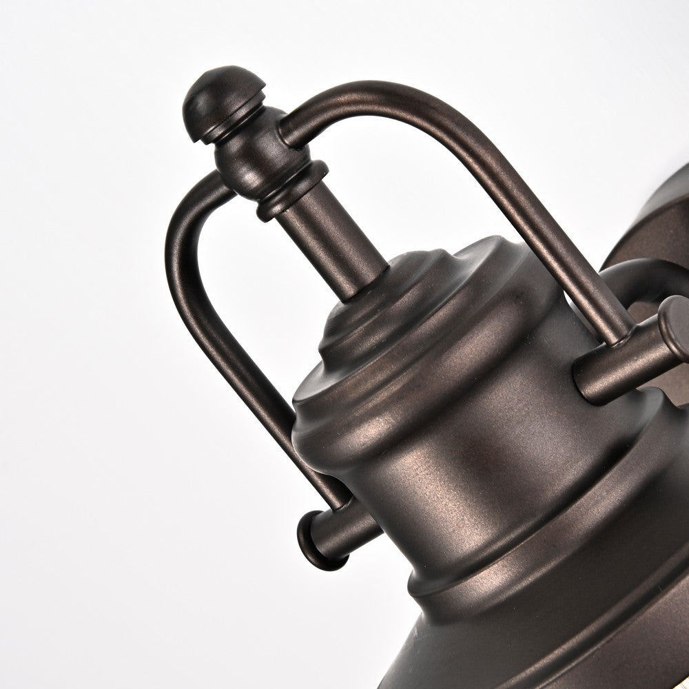 Lighting DERRICK Transitional 1 Light Rubbed Bronze Outdoor Wall Sconce 14’’ Height CHL-CH2S205RB14-OD1