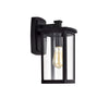 Chloe Lighting Quill Transitional 1 Light Textured Black Outdoor Wall Sconce 14’’ Height CHL-CH2S206BK14-OD1