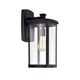 Chloe Lighting Quill Transitional 1 Light Textured Black Outdoor Wall Sconce 17’’ Height CHL-CH2S206BK17-OD1