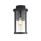 Chloe Lighting Quill Transitional 1 Light Textured Black Outdoor Wall Sconce 17’’ Height CHL-CH2S206BK17-OD1