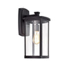 Chloe Lighting Quill Transitional 1 Light Textured Black Outdoor Wall Sconce 17" Height