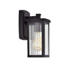 Chloe Lighting Evie Transitional 1 Light Textured Black Outdoor Wall Sconce 11’’ Height CHL-CH2S207BK11-OD1