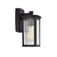 Chloe Lighting Evie Transitional 1 Light Textured Black Outdoor Wall Sconce 11’’ Height CHL-CH2S207BK11-OD1