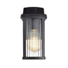 Chloe Lighting Evie Transitional 1 Light Textured Black Outdoor Wall Sconce 11’’ Height CHL-CH2S207BK11-OD1