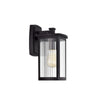 Chloe Lighting Evie Transitional 1 Light Textured Black Outdoor Wall Sconce 14’’ Height CHL-CH2S207BK14-OD1