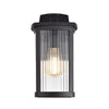 Chloe Lighting Evie Transitional 1 Light Textured Black Outdoor Wall Sconce 14’’ Height CHL-CH2S207BK14-OD1