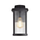 Chloe Lighting Evie Transitional 1 Light Textured Black Outdoor Wall Sconce 14’’ Height CHL-CH2S207BK14-OD1