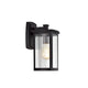 Chloe Lighting Evie Transitional 1 Light Textured Black Outdoor Wall Sconce 14" Height