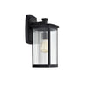 Chloe Lighting Evie Transitional 1 Light Textured Black Outdoor Wall Sconce 17’’ Height CHL-CH2S207BK17-OD1