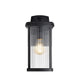 Chloe Lighting Evie Transitional 1 Light Textured Black Outdoor Wall Sconce 17’’ Height CHL-CH2S207BK17-OD1