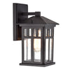 Chloe Lighting Jesse Transitional 1 Light Textured Black Outdoor Wall Sconce 12" Height