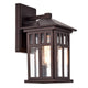 Chloe Lighting Jesse Transitional 1 Light Oil Rubbed Bronze Outdoor Wall Sconce 12" Height